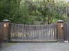 Rustic Grape Stake Gate